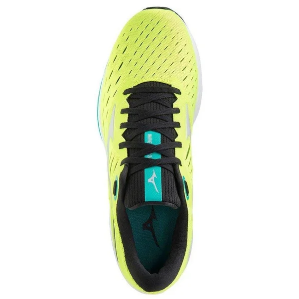 Mizuno Men's Wave Rider 24 Safety Yellow-Nimbus Cloud - 13
