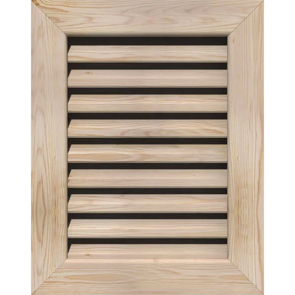 Ekena Millwork GVWVE12X2201SFUPI 12x22W x 22x22H Vertical Gable Vent (17x22W x 27x22H Frame Size): Unfinished, Functional, Smoot