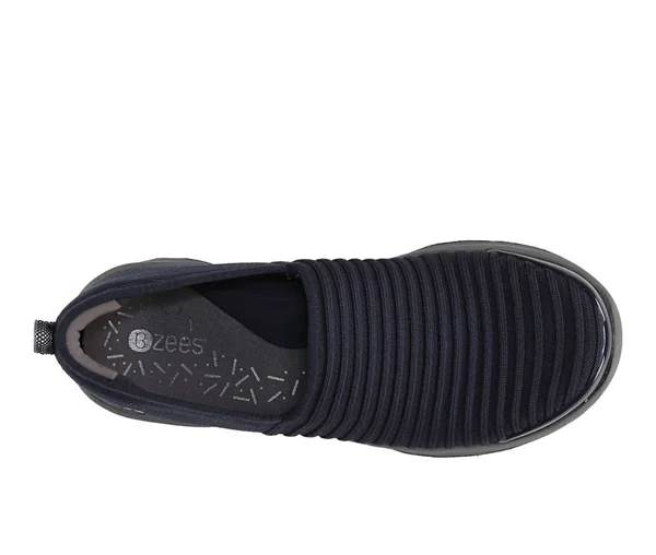 Bzees Glee Women's Navy Slip on 9 M