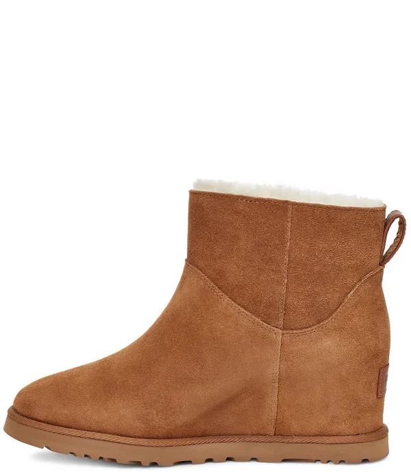 Ugg Women's Classic Femme Zip Mini Ankle Boot, Chestnut, 7.5