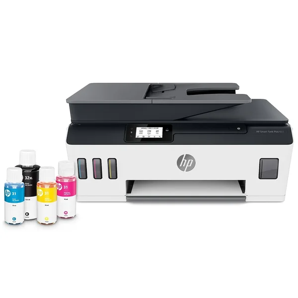HP Smart Tank Plus 651 Wireless All-in-One Color Ink-jet - Multifunction printer - English, French, Spanish, Canada, United Sta