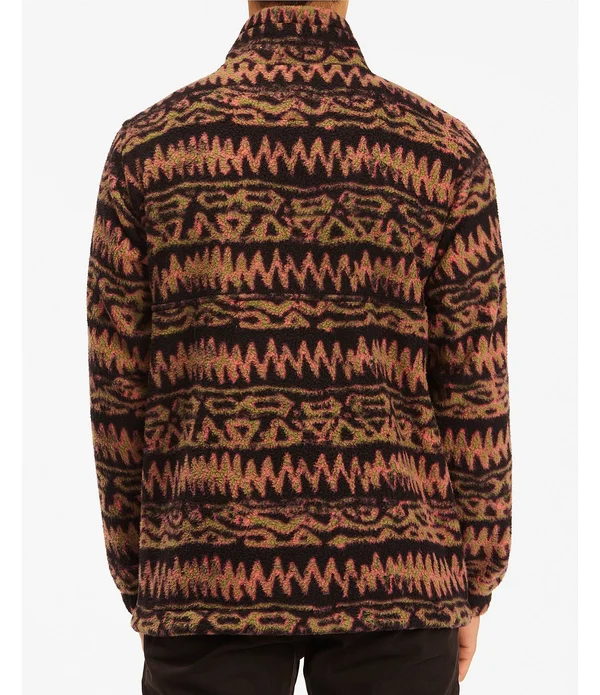 Billabong Boundary Mock Neck Men's Fleece Black XL