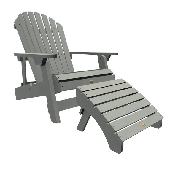 Mandalay Folding Recliner Chair with Folding Ottoman by Havenside Home - Coastal Teak