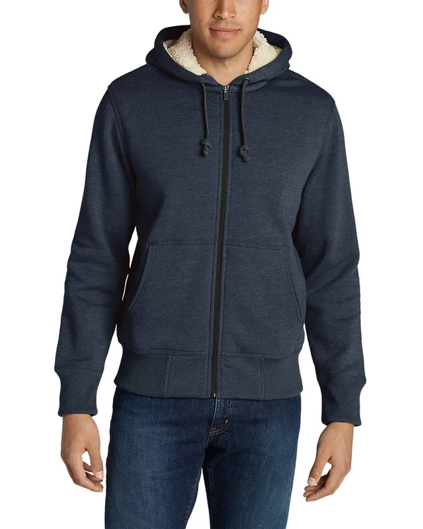 Eddie Bauer Men's Cascade Falls Sherpa-Lined Hoodie - Blue - M
