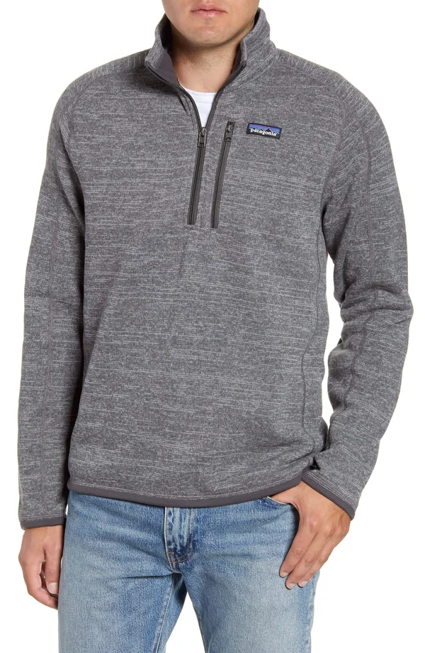 Patagonia Better Sweater 1/4 Zip Men's, Nickel, XL