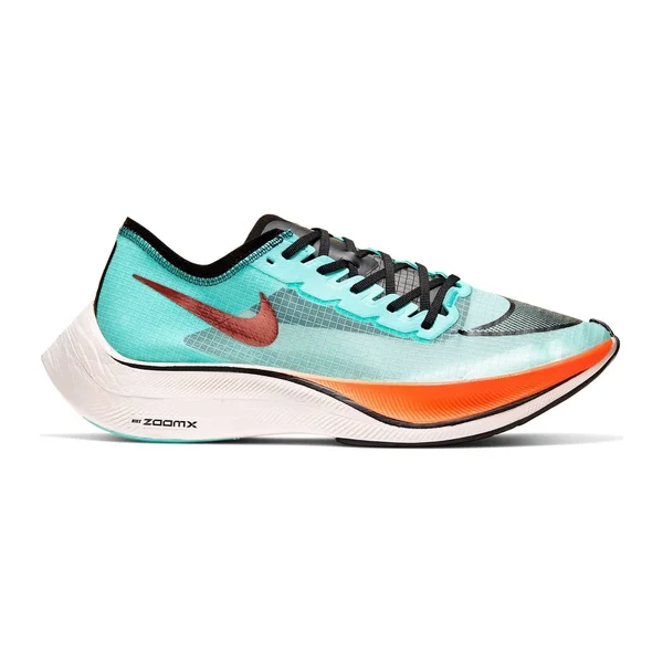 Nike Mens ZoomX Vaporfly Next% Racing Flats - Aurora Green/Hyper Crimson/Black/Summit White, Size 4.5