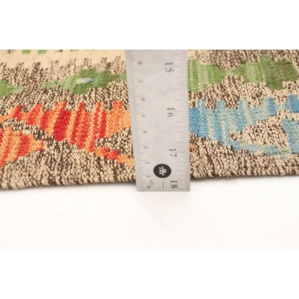 Flat-Weave Sivas Brown Wool Kilim - 7&0 x 10&6/7&0x22 x 10&6x22