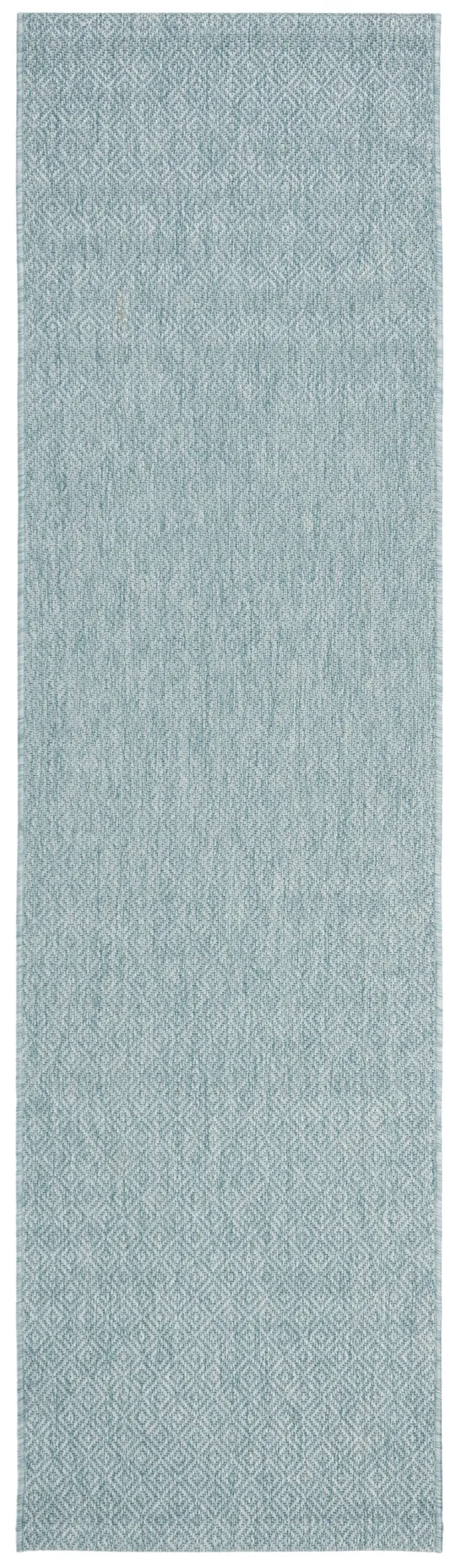 Safavieh 2&-3x22 x 10& Courtyard CY8520-37122 Aqua, Aqua Rug