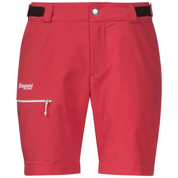 Bergans Slingsby LT Softshell Shorts Red, Womens Shorts, Size - Color Strawberry - White