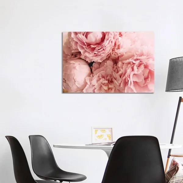 iCanvas Blush Peonies by Chelsea Victoria Canvas Print 8x12x0.75