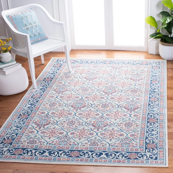 Safavieh Brentwood Naomh Geometric Area Rug - Beige/Navy, 8& x 10&