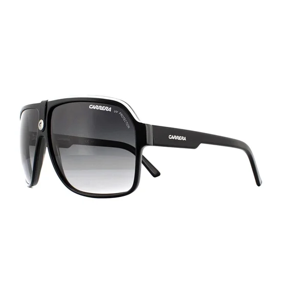 Carrera 33 Sunglasses Men Rectangular (8V6 Black Grey)