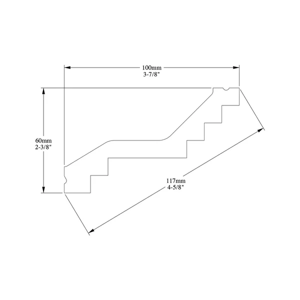 Orac Decor Orac Crown MOULDING 2-3/8-in x 78-in Primed Polyurethane Crown MOULDING in White - C400