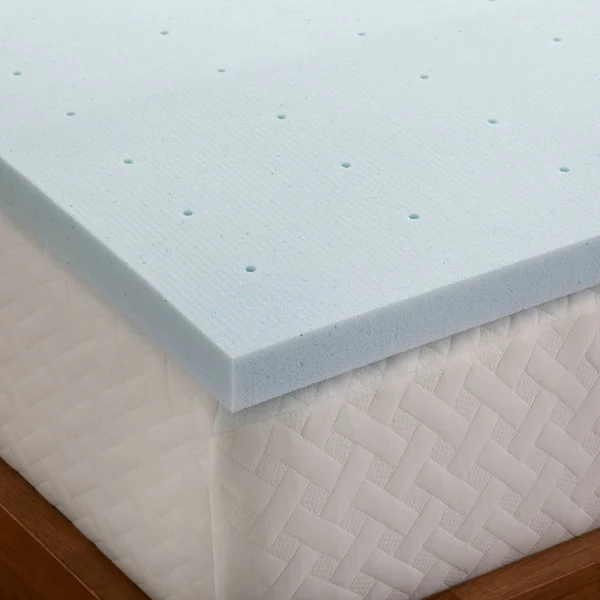 Brookside Gel Infused Memory Foam Mattress Topper - Blue Twin