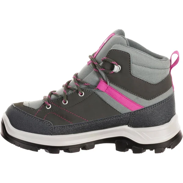 Quechua Kid's Mh500 - High-Top Waterproof Hiking Shoes in Iced Coffee, Size 13C