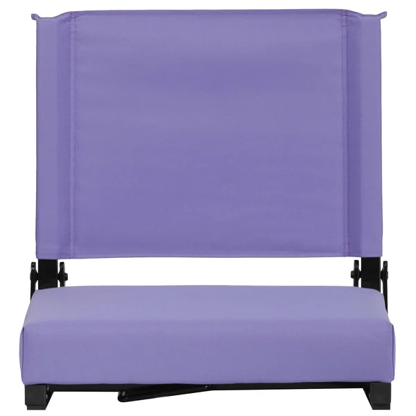 18x22 Purple and Black Contemporary Solid Grandstand Comfort Ultra Padded Seat