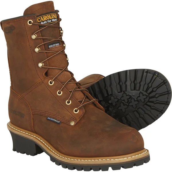 Carolina Men's 8x22 Waterproof Insulated Logger Boot