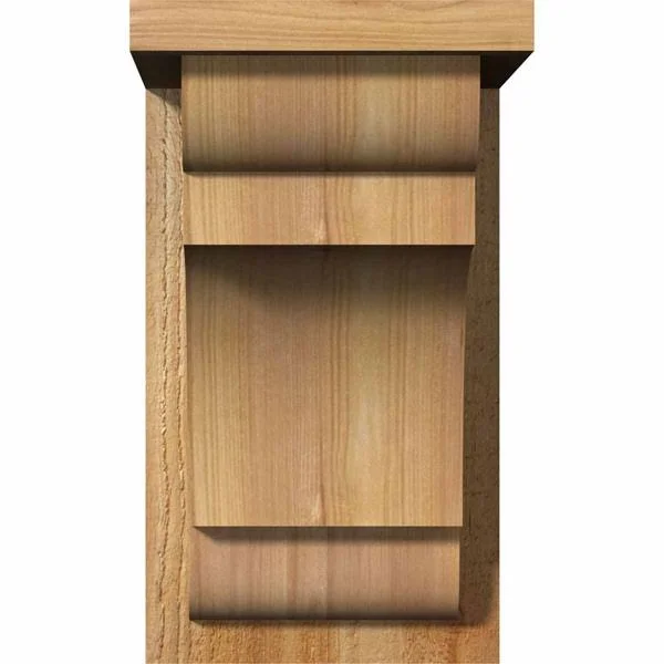 Ekena Millwork COR08X10X14NEB01RWR 8x22W x 10x22D x 14x22H New Brighton Rough Sawn Corbel w/Backplate - Western Red Cedar