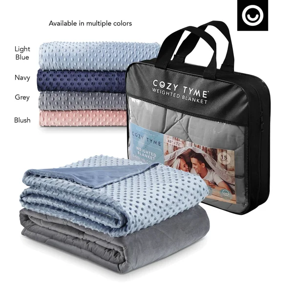 Wesley Weighted Blanket Light Blue, 41x22x60x22 6 lbs
