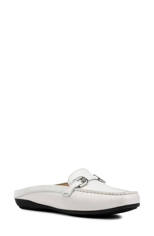 Women's Geox Annytah Loafer Mule, Size 10US - White