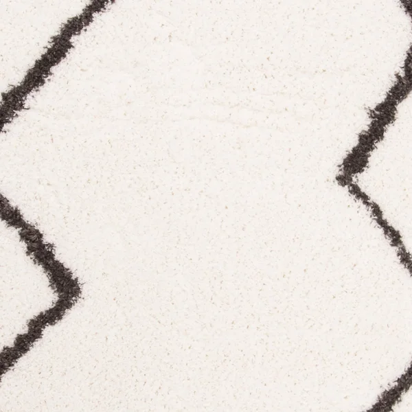 Safavieh Carmella Shag 224 Area Rug - Cream, Grey, 6&7x22 x 6&7x22 Round