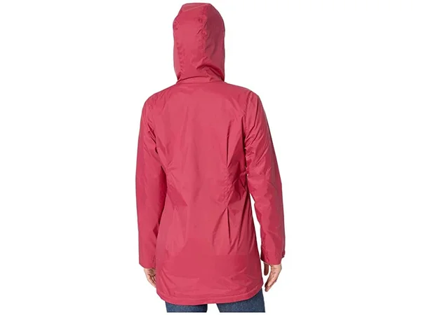 Columbia Women's Switchback Lined Long Rain Jacket, XL, Red