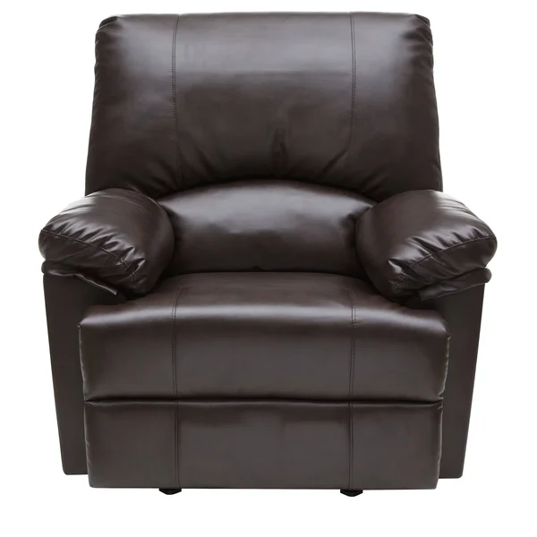 Relaxzen Brown Marbled Leather Rocker Recliner with Heat and Massage