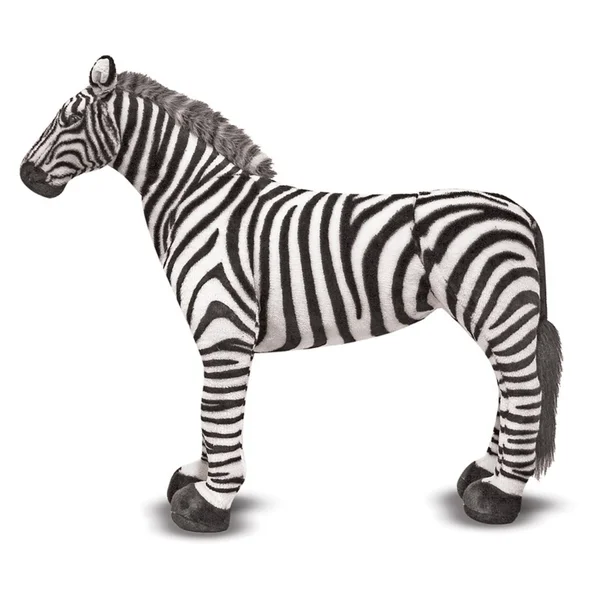 Melissa & Doug - Zebra Giant Stuffed Animal - black, white