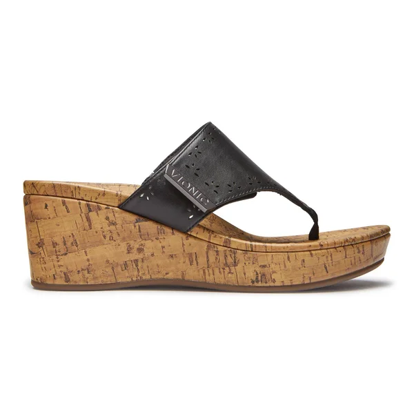 Vionic Anitra Platform Sandal Black, 9, M