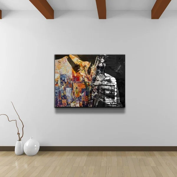 Ready2HangArt &The Color of Jazz II& Oversized Canvas Wall Art