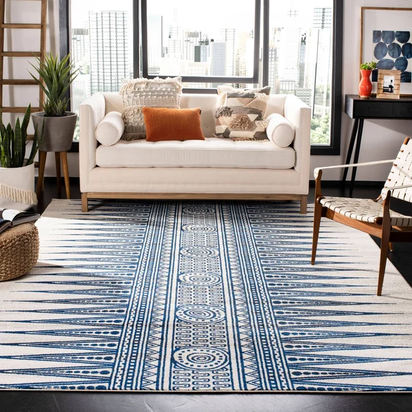 Safavieh EVK226D Evoke Ivory - Grey Area Rug - 11& x 15&