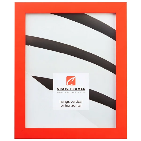 Craig Frames Inc Confetti Modern Solid Wood Picture Frame 140, Orange