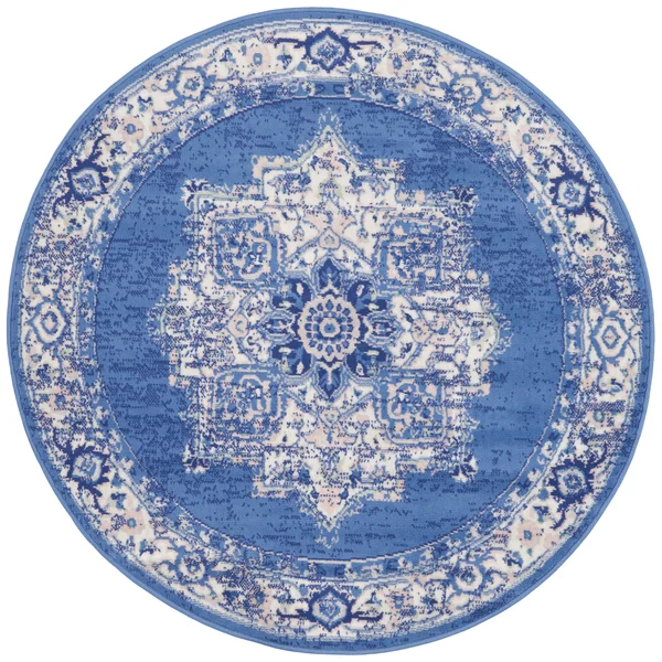 Nourison Whimsicle WHS03 Area Rug - Grey Blue, 5& x 7&