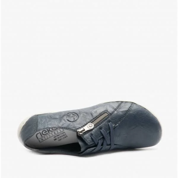 Rieker 58821 Ladies Leather Casual Shoes Blue: EU 40
