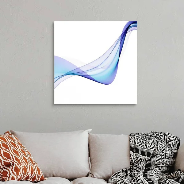 Blue Abstract Patterns, Artwork, Canvas Wall Art, 30x30, Great Big Canvas