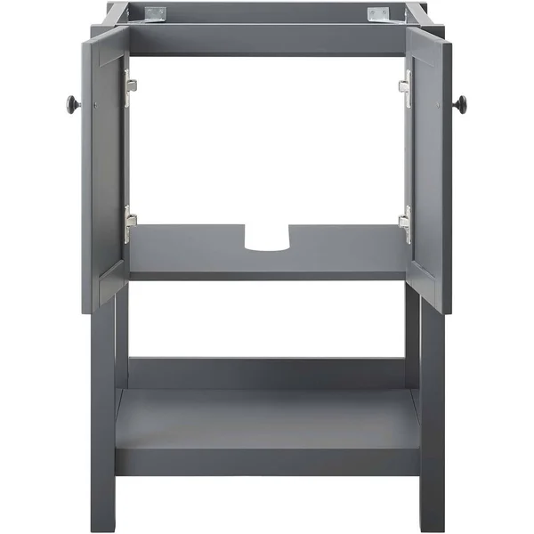 Modway Steam 23x22 Bathroom Vanity Cabinet (Sink Basin Not Included) Gray