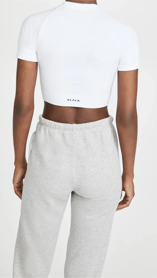 Alala Barre Seamless Tee White L