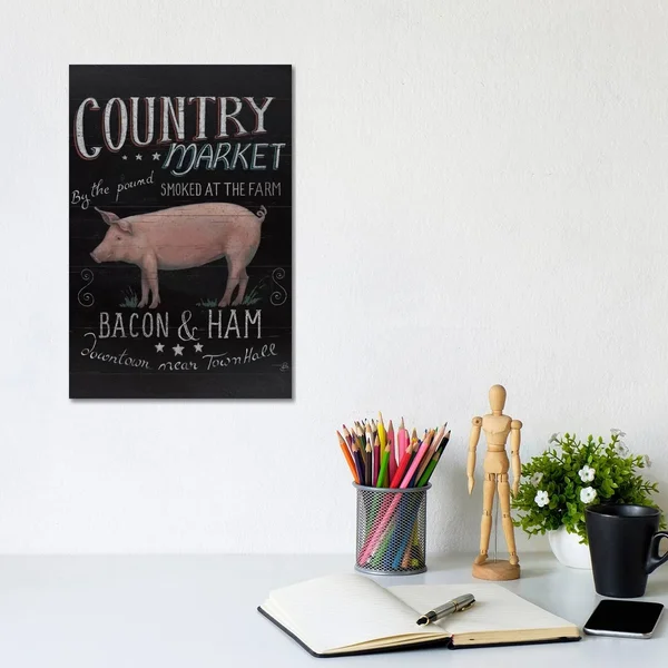 iCanvas WAC3850-1PC3-40x26 Farmers Market III by Daphne Brissonnet