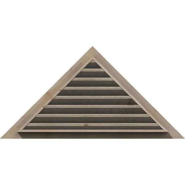 Ekena Millwork GVWTR36X1000SFPPI 36x22W x 10 1/2x22H Triangle Gable Vent (54 1/2x22W x 15 7/8x22H Frame Size) 7/12 Pitch: Primed