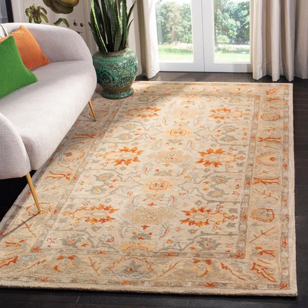 Safavieh Antiquity Beige/Multi 6 ft. x 6 ft. Round Area Rug