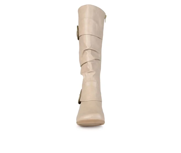 Journee Collection Paris Boot - Wide Calf Women's Shoes Stone : 10 M