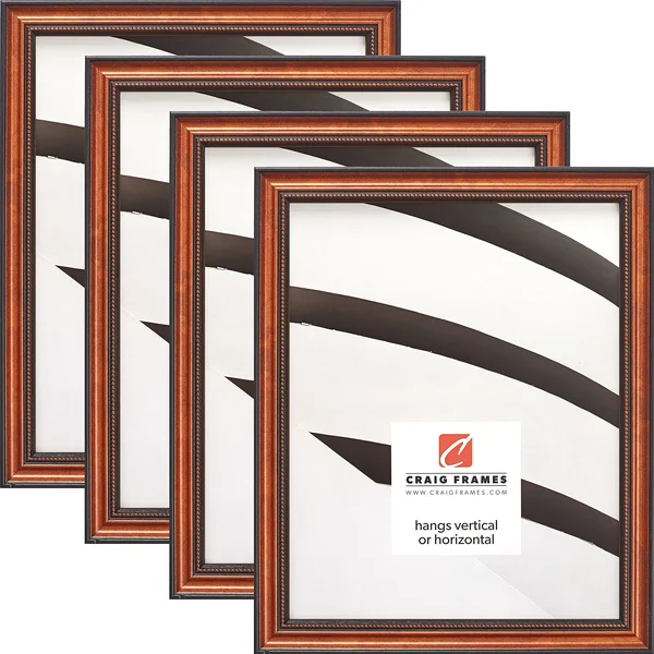 Craig Frames 314CU - Ornate Copper Picture Frame, 10 x 13 inch, Set of 4