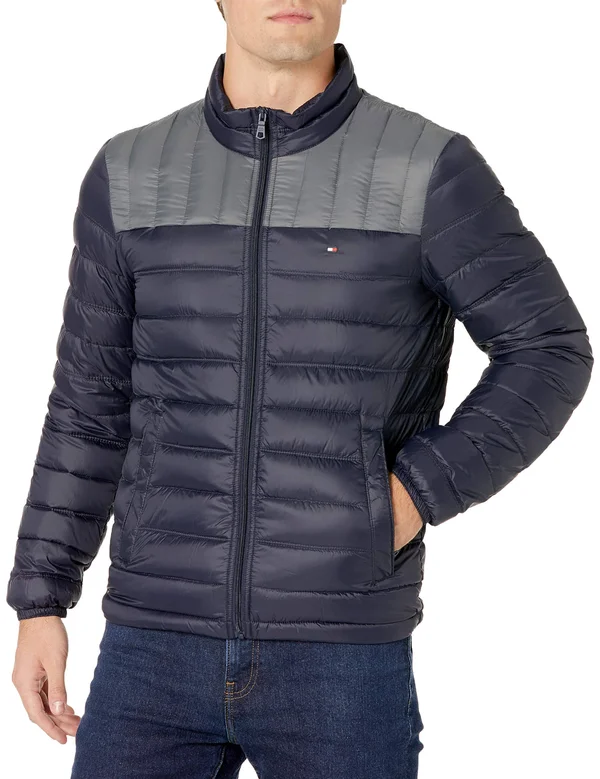 Tommy Hilfiger Mens Packable Down Puffer Jacket