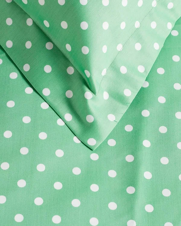 Superior Polka Dot 600-Thread-Count Duvet Cover Set - Cotton Rich, Full/Queen, White