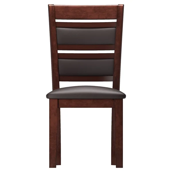 CorLiving Chocolate Brown Bonded Leather Dining Chairs (Set of 2)