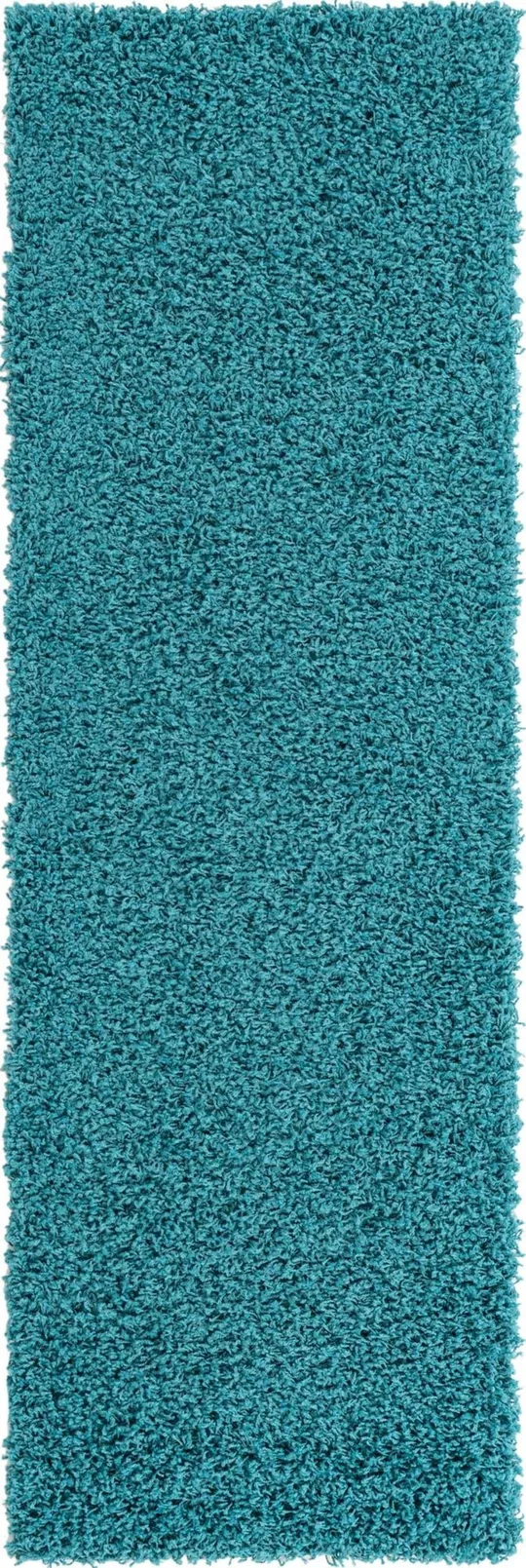6&x9& Solid Shag Rug Aqua Blue - Unique Loom