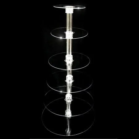 6 Tier Acrylic Cupcake Stand, Extra Large