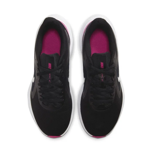 Nike Women's Downshifter 10 Running Shoe, Wide - Black, 7