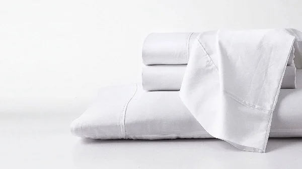 GhostBed Premium Supima Cotton and Tencel Luxury Soft King Sheet Set - White