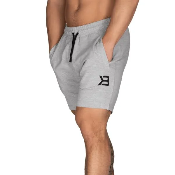Better Bodies, Men's Tapered Sweatshorts in Grey Size XL